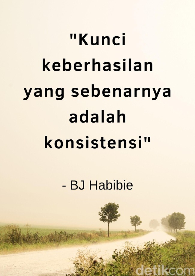 Kunci keberhasilan yang sebenarnya adalah konsistensi. Foto: dok. detikcom