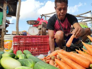 Bisnis Bangkrut, Yohanes Jual Sayuran Demi Sarjanakan Anak