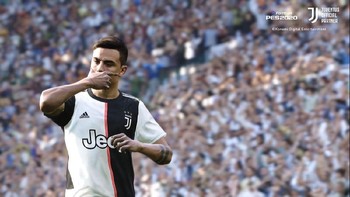 Gaya Paulo Dybala dari Juve. (Foto: Dok. PES 2020/Konami)