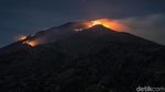 Penampakan Kobaran Api yang Membakar Gunung Merbabu