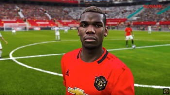 Yang ini adalah Paul Pogba dari Manchester United. (Foto: Dok. PES 2020/Konami)