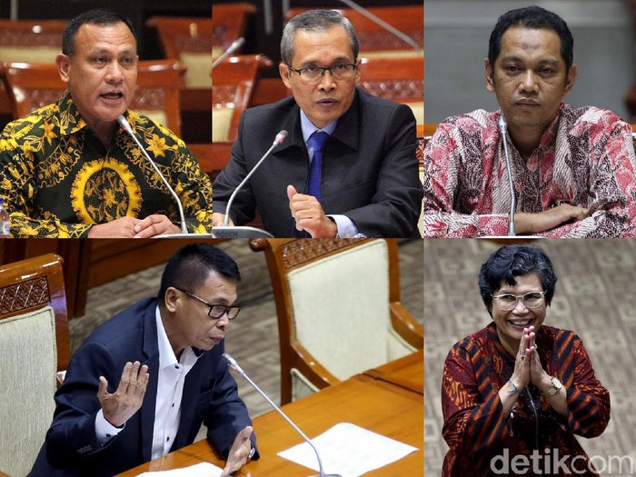 Komisi III DPR RI telah memilih lima nama Pimpinan KPK baru. Kelima orang yang dipilih adalah Firli Bahuri, Alexander Marwata, Lili Pintauli Siregar, Nurul Ghufron, dan Nawawi Pomolango.