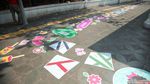 Trotoar Sudirman Makin Cantik Berkat Lukisan