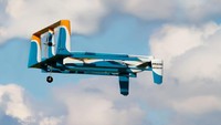 Amazon kini sedang menguji berbagai desain drone dan mekanisme pengiriman untuk menemukan cara terbaik untuk mengirimkan paket. Tampilan dan karakteristik drone akan terus berkembang seiring waktu. Istimewa/Amazon.com.