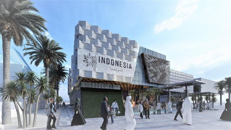 Dibangun 3 Lantai, Ini Lho Desain Etalase Produk RI di Dubai Pemerintah membangun paviliun Indonesia di Dubai Expo, Uni Emirat Arab. Yuk, intip desainnya.