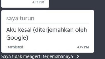 Saya turun apa saya kesal nih pak. (Foto: istimewa)