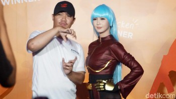 Ia disebut-sebut sebagai salah satu cosplayer dengan follower seabrek di Facebook dan Twitter. (Foto: Aisyah Kamaliah/detikINET)