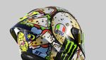 Perpaduan Makanan Italia di Helm Spesial Valentino Rossi
