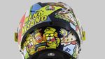 Perpaduan Makanan Italia di Helm Spesial Valentino Rossi