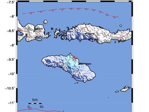 Gempa M 4,5 Terjadi di Waingapu, NTT