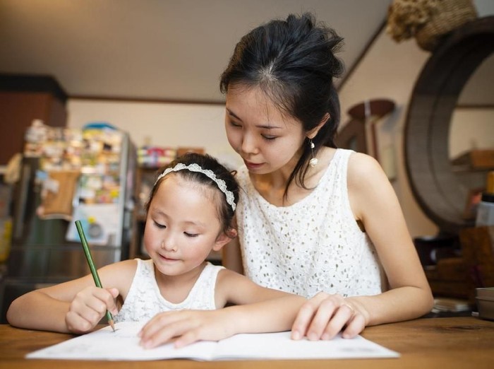 ilustrasi anak belajar
