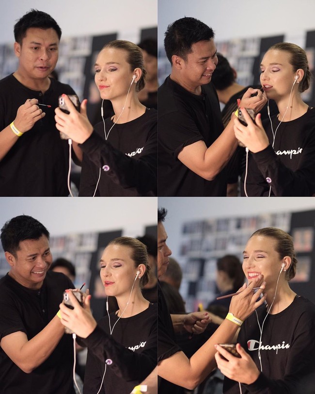 Kepada Wolipop, Ryan pernah memberikan tips untuk mendapatkan tampilan makeup glowy ala model. Untuk efek glass skin pilih foundation liquid jangan yang cream. Foundation cair akan memberikan efek wajah berkilau, kata Ryan Ogily beberapa waktu silam. Foto: Instagram @ryanogilvy