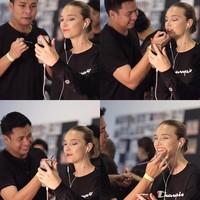 Kepada Wolipop, Ryan pernah memberikan tips untuk mendapatkan tampilan makeup glowy ala model. Untuk efek glass skin pilih foundation liquid jangan yang cream. Foundation cair akan memberikan efek wajah berkilau, kata Ryan Ogily beberapa waktu silam. Foto: Instagram @ryanogilvy