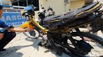 FOTO: Pemuda Cianjur Bakar Motornya Karena Nggak Terima Ditilang