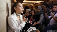 Ia pun menolak untuk berkomentar dan memohon agar tak dipaksa mengomentari hal itu. Pool/Palevi S/detikFoto.