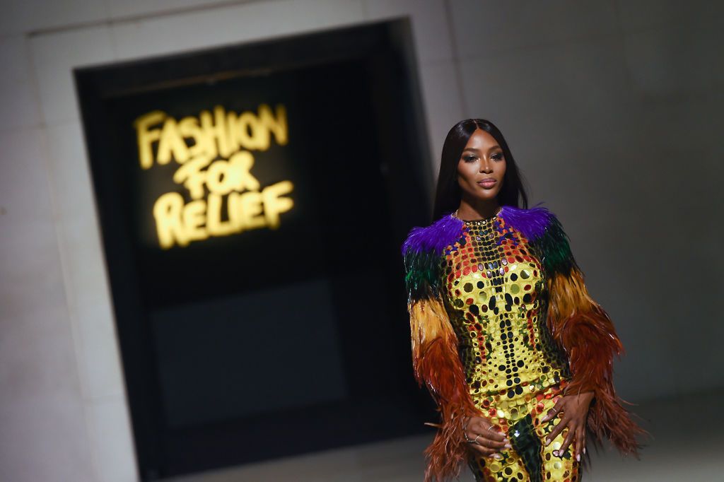 LONDON, ENGLAND - SEPTEMBER 14: Naomi Campbell attends Fashion For Relief London 2019 at The British Museum on September 14, 2019 in London, England. (Photo by Jeff Spicer/Getty Images for Fashion For Relief)