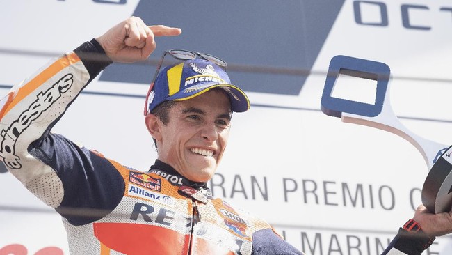 Sindir Rossi, Marquez: Insiden di Kualifikasi Memotivasi Saya Menang