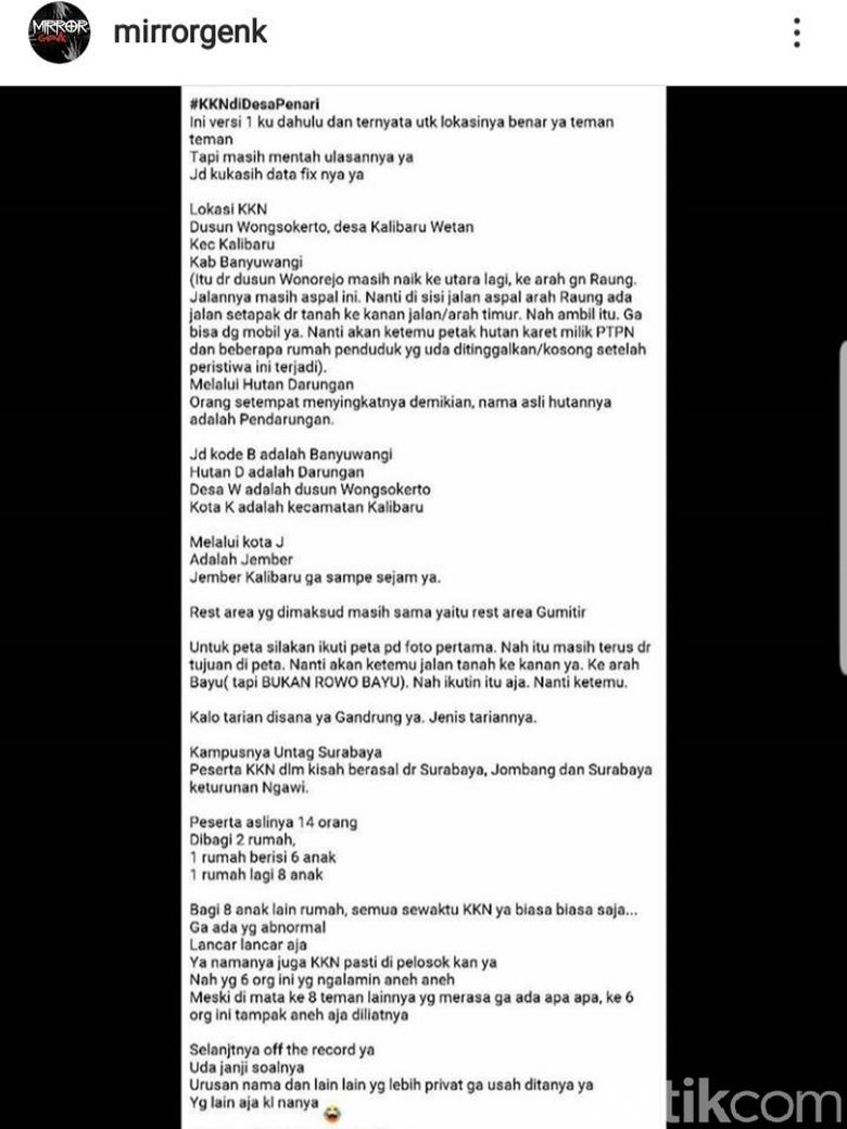 Peserta KKN Desa Penari Disebut-sebut dari Untag Surabaya Peserta KKN Desa Penari Disebut-sebut dari Untag Surabaya