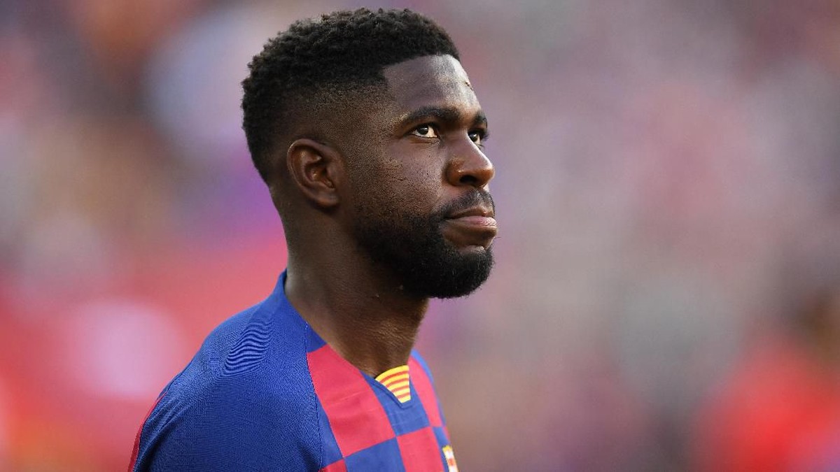 Bek Barcelona, Samuel Umtiti, positif virus corona. (Foto: David Ramos/Getty Images)