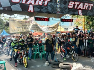 Tekan Balap Liar, Drag Bike Digeber di Probolinggo