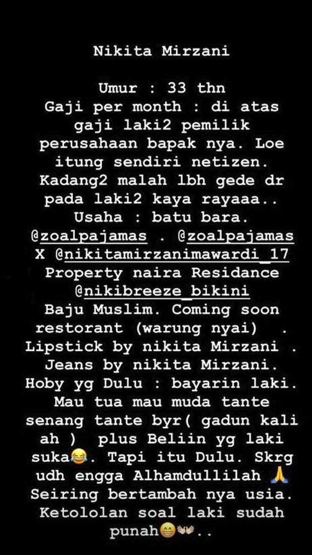 Klaim Tak Tinggalkan Utang Jika Meninggal, Ini Sumber Kekayaan Nikita