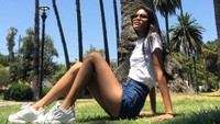 Los Angeles pun jadi salah satu tempat favorit Laras. Salah satu yang kerap ia datangi adalah Echo Park (@larasekar/Instagram)
