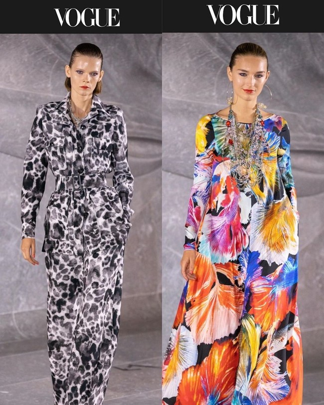 Inilah hasil riasan glowy ala makeup artist langganan artis Indonesia itu untuk fashion show Naeem Khan.  Foto: Instagram @ryanogilvy