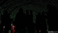 Ciri khas taman ini di malam adalah kerlap-kerlip lampu yang menghiasi setiap sudut taman.