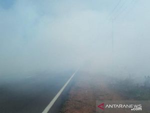 Kabut Asap di Babel Makin Parah, Warga Diimbau Pakai Masker