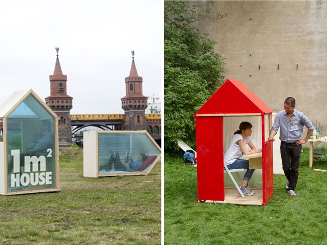 6. Rumah Terkecil  Rumah yang terletak di Berlin, Jerman, ini sangat unik karena hanya memiliki luas satu meter persegi. Rumah unik karya Van Bo Le-Mentzel ini hanya bisa muat satu orang saja. Diklaim sebagai rumah terkecil di dunia, bangunan ini  juga sangat praktis karena dapat dipindah-pindahkan dengan mudah.  (Foto: Dok. Boredpanda)