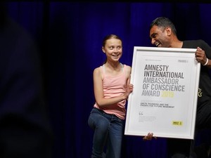 Penghargaan Amnesty International Untuk Aktivis Iklim Greta Thunberg