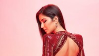 Selain itu aktris berusia 36 tahun itupun menunjukan bagian punggungnya. Dok. Instagram/katrinakaif