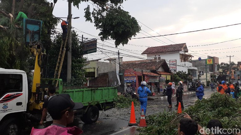 Sejumlah Pohon di Kota Cimahi Tumbang Diterjang Hujan Angin Sejumlah Pohon di Kota Cimahi Tumbang Diterjang Hujan Angin