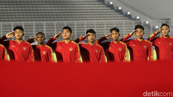 Timnas Indonesia menang telak atas Kepulauan Mariana Utara pada lanjutan Kualifikasi Piala Asia U-16 di Stadion Madya, Jakarta, Rabu (18/9/2019). Garuda Muda menang 15-1.
