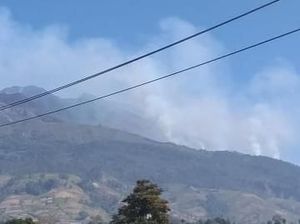 Kebakaran Belum Padam, Kepulan Asap Masih Selimuti Merbabu