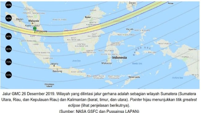 Catat! Waktu dan Lokasi Gerhana Matahari Cincin di Indonesia