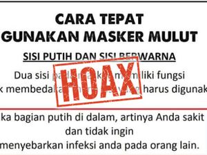 Jangan Mau Dikibulin, Soal Pakai Masker Harus Dibalik Itu Hoax!