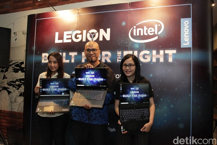 Peluncuran laptop gaming Lenovo. Foto: Titania Dewanti Peluncuran laptop gaming Lenovo. Foto: Titania Dewanti