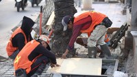Saat ini progres pekerjaan sudah mencapai 80 persen.