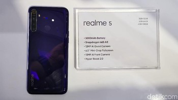 Realme 5 dibekali Snapdragon 655 dengan pabrikasi 11nm. Foto: detikINET/Anggoro Suryo Jati