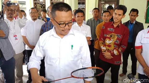 Menpora Imam Nahrawi di Kemenpora, Kamis (19/9/2019)