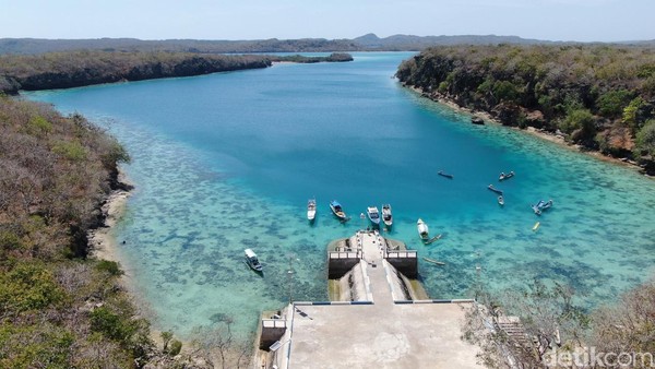 Bergeser jauh ke Desa Daiama di Kecamatan Landuleko, Rote bagian timur, kamu akan dibuat terkesima dengan Pantai Lokonamon. Lebih dikenal dengan nama Mulut Seribu, pantai ini mirip Raja Ampat dengan banyak gugusan karang (Abdul Haris/detikcom) Bergeser jauh ke Desa Daiama di Kecamatan Landuleko, Rote bagian timur, kamu akan dibuat terkesima dengan Pantai Lokonamon. Lebih dikenal dengan nama Mulut Seribu, pantai ini mirip Raja Ampat dengan banyak gugusan karang (Abdul Haris/detikcom)