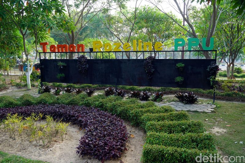 Foto Taman Bunga Cantik Di Jantung Ibu Kota Baru