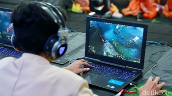 Dua tahun ini perkembangan eSport luar biasa. Pertumbuhan notebook gaming bisa 10 persen secara nasional (Ardian Fanani/detikcom)