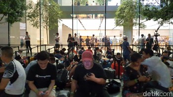 Tepat 08.00 pagi pada 20 September besok, Apple Orchard akan membuka pintunya. (Adi Fida Rahman/detikcom)
