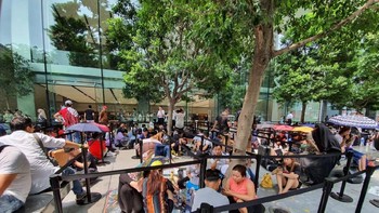 Pantauan detikINET suhu mencapai 32 derajat celcius. Foto: detikINET/Adi Fida Rahman