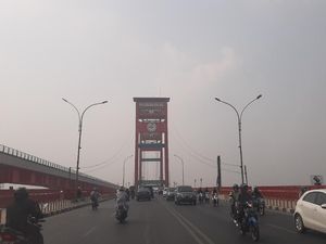 Kabut Asap Kembali Selimuti Palembang