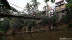 Begini Kondisi Jembatan Gantung Penghubung Depok-Jakarta