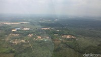 Butuh waktu sekitar 15 menit menuju Samboja dengan menggunakan heli.