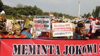 Mereka meminta Presiden Jokowi segera melantik pimpinan KPK terpilih 2019-2023.